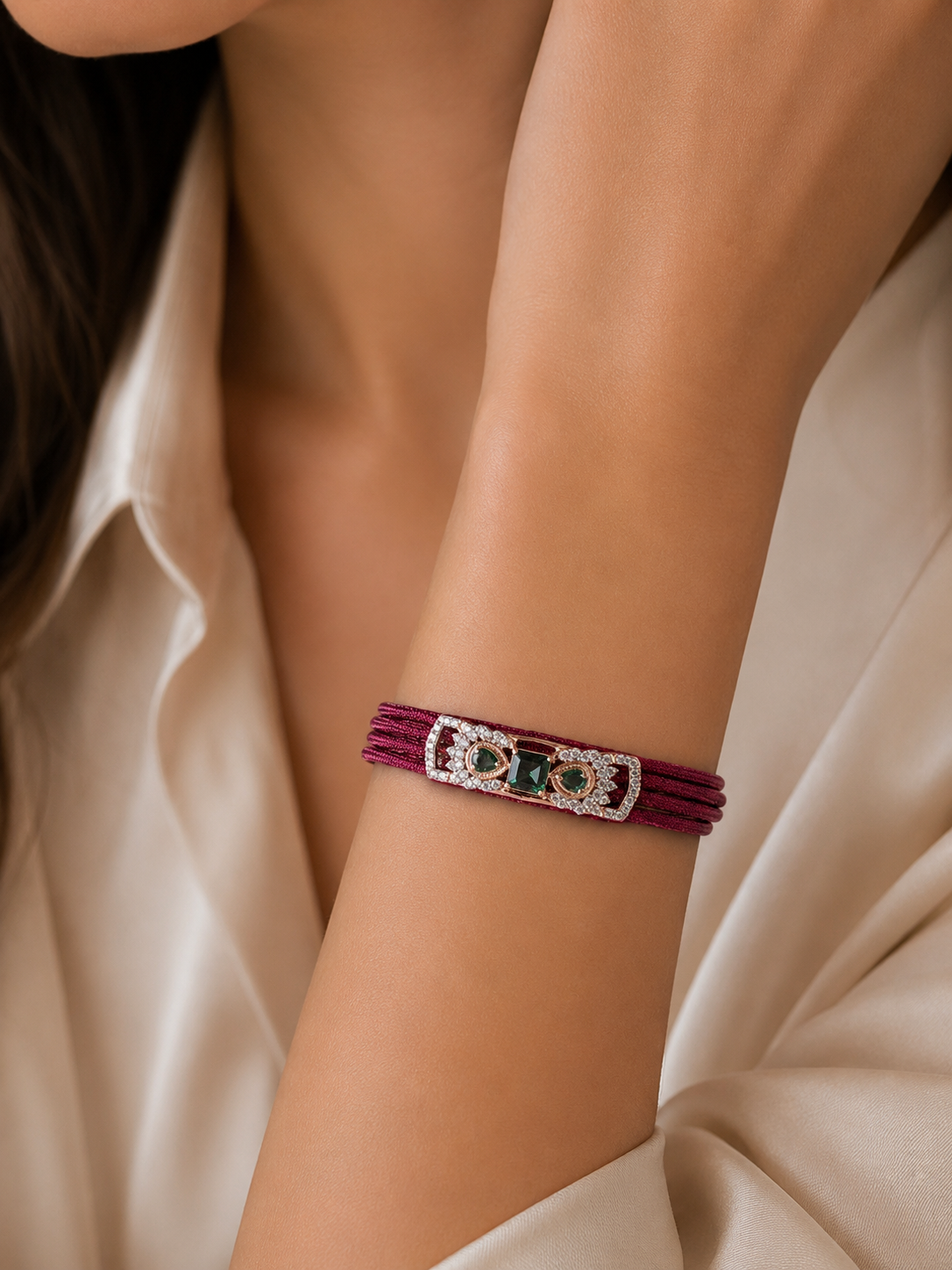 Emerald Royale Strap Bracelet