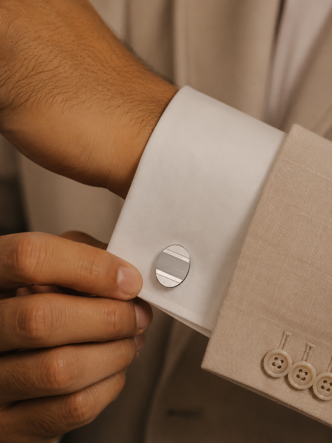 Executive Oval Cufflinks