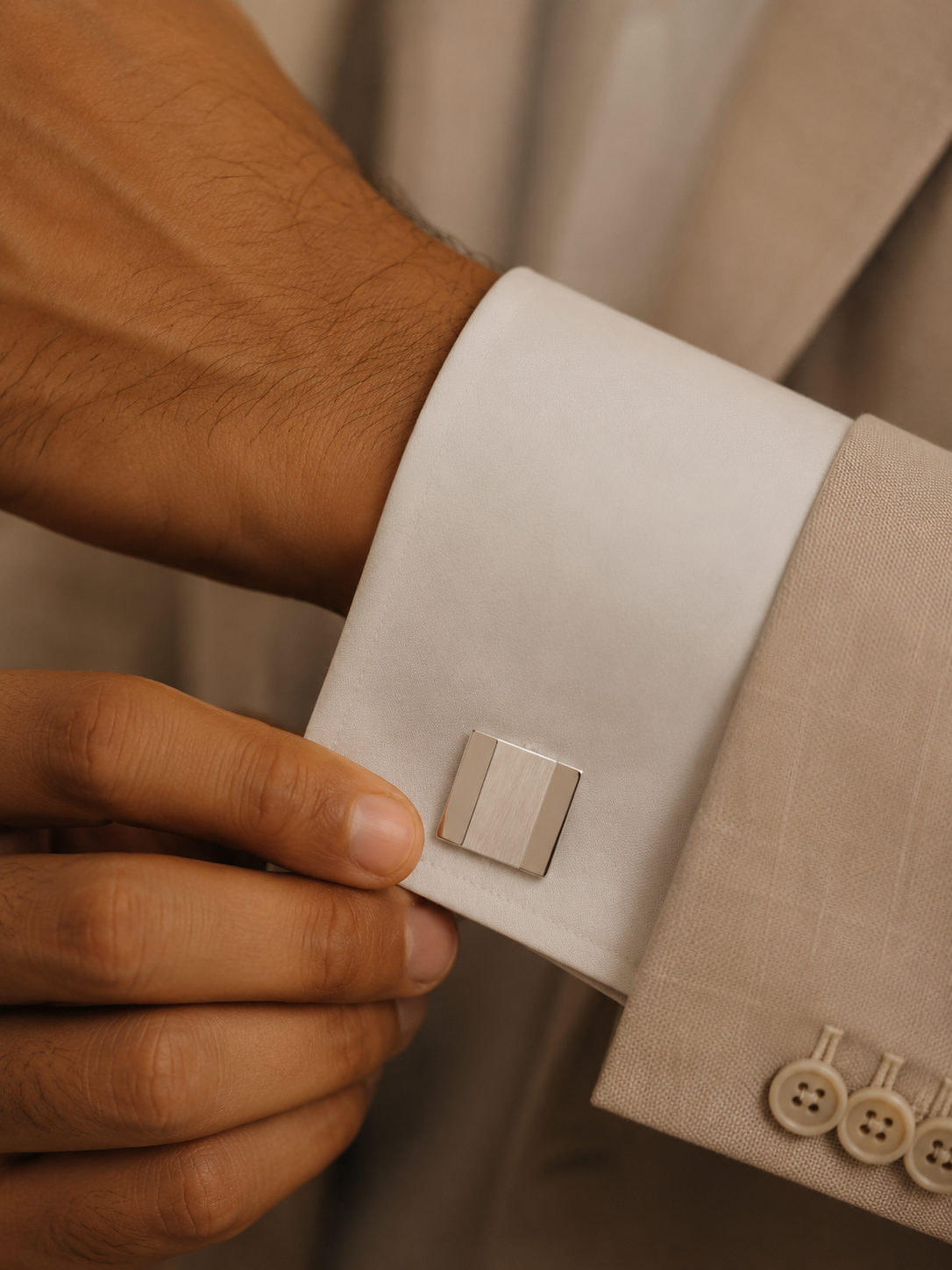 Monarch Stripe Cufflinks