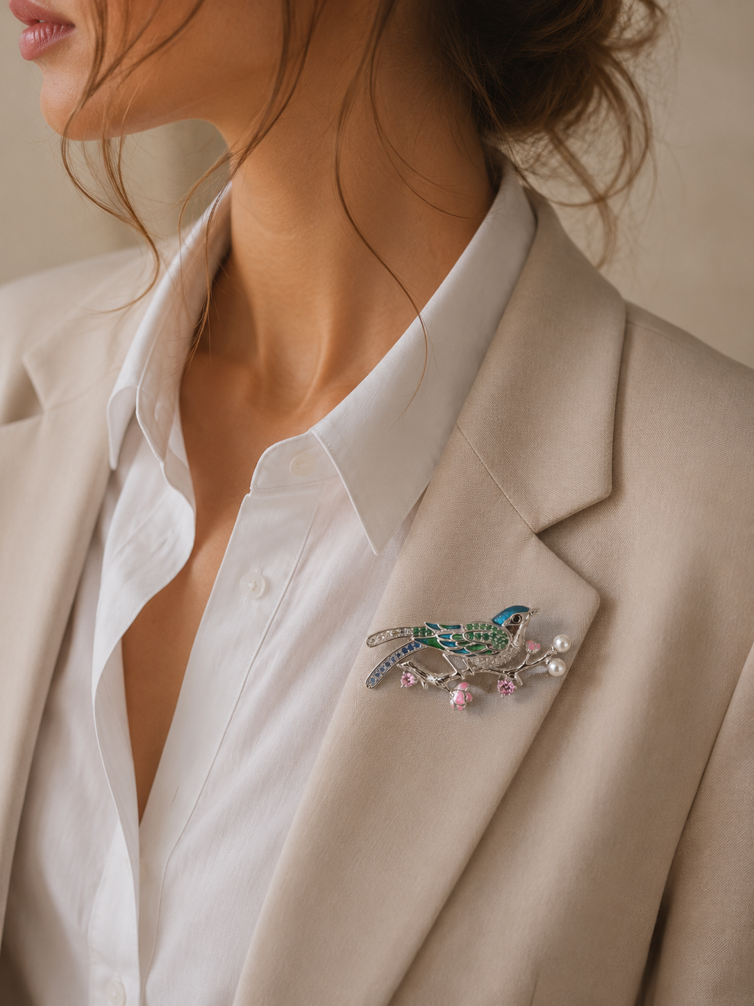 Songbird Blossom Brooch