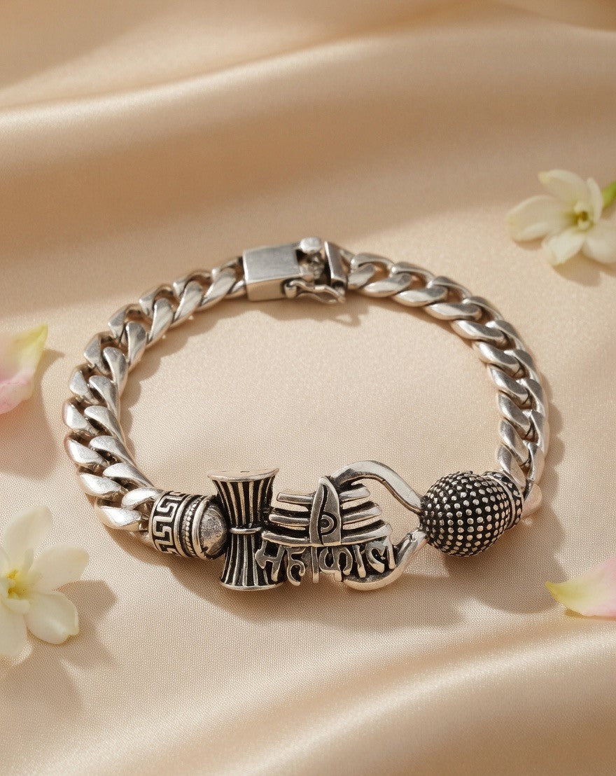 Mahakaal & Trinetra Chain Bracelet
