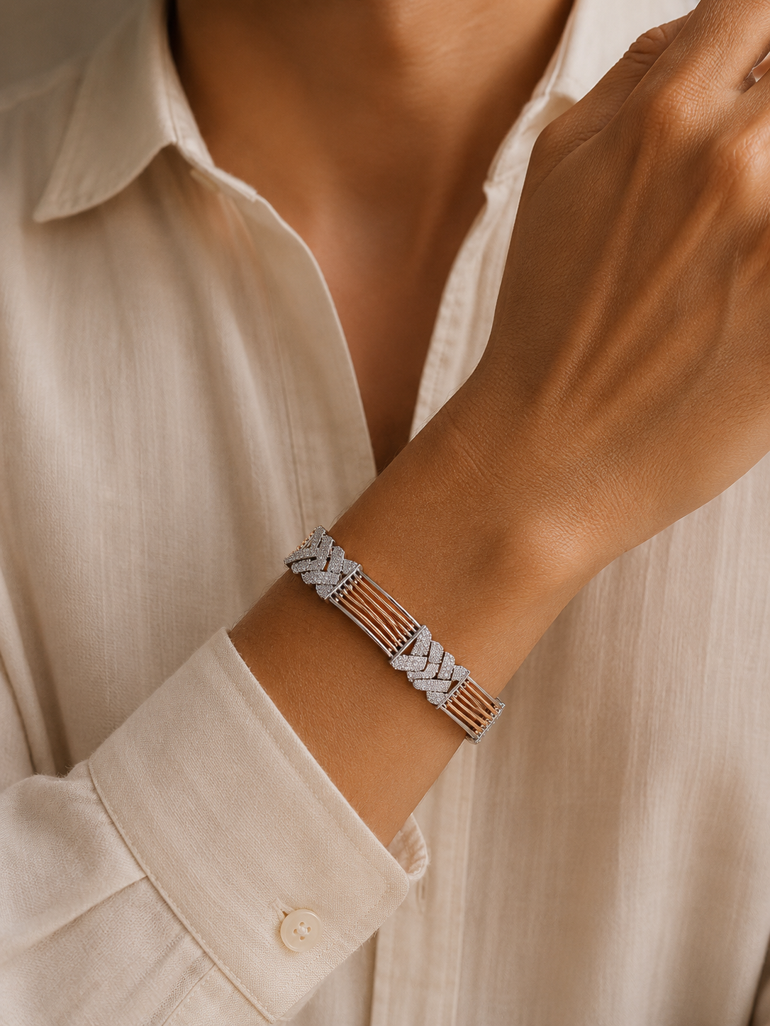 LatticeCraft Silver Bracelet
