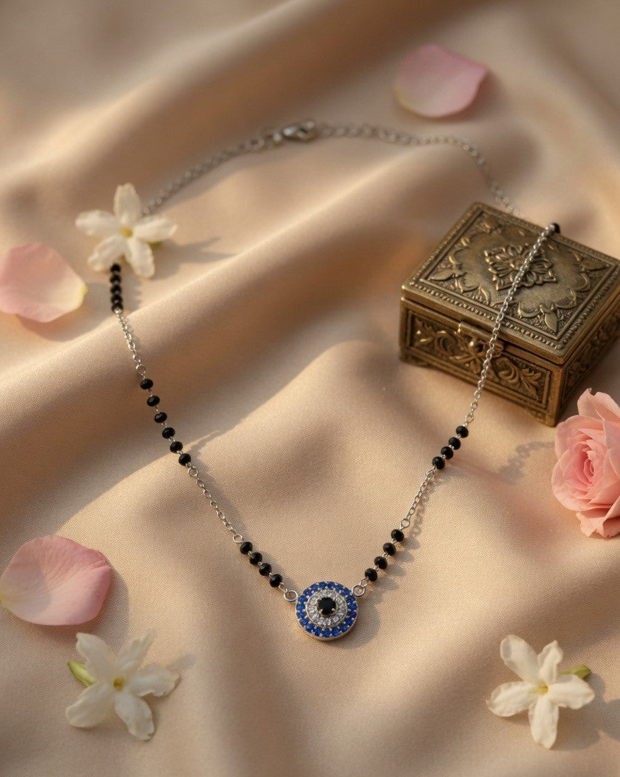 Blue Evil Eye Charm Mangalsutra