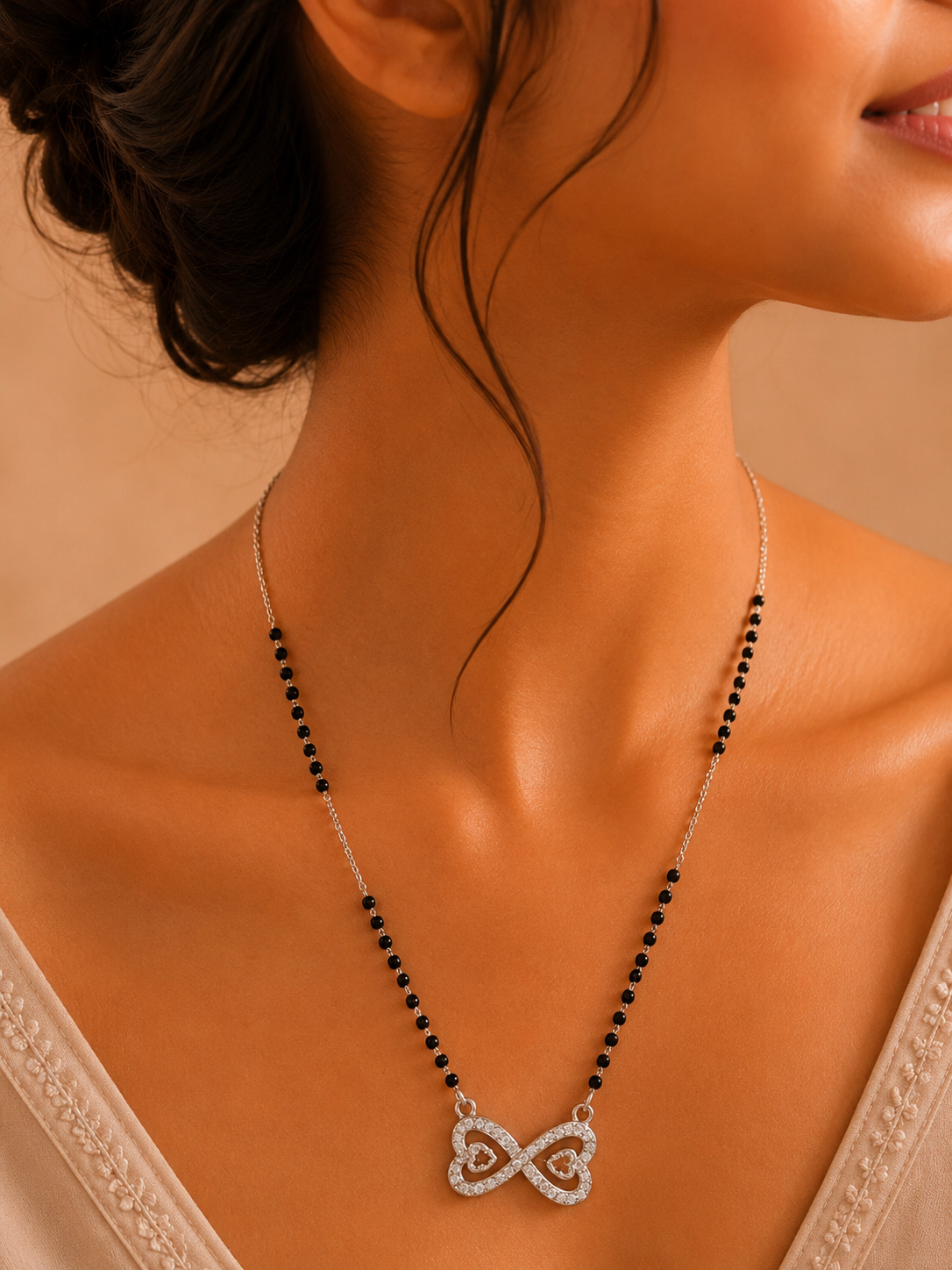 Twin Heart Infinity Mangalsutra