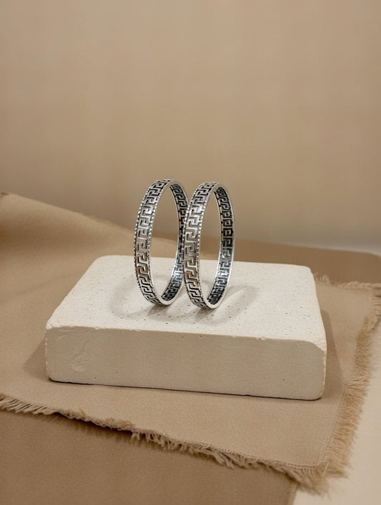 Handcrafted Oxidised Silver Bangles