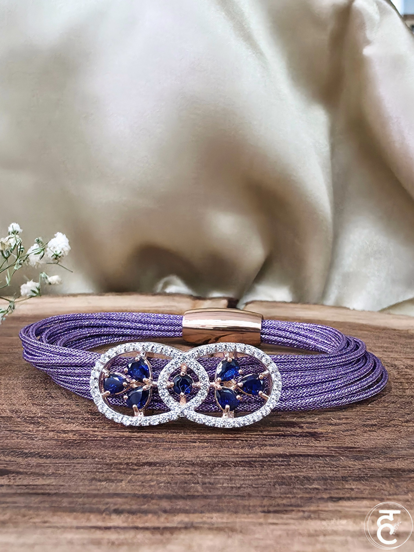 Twilight Blossom Strap Bracelet