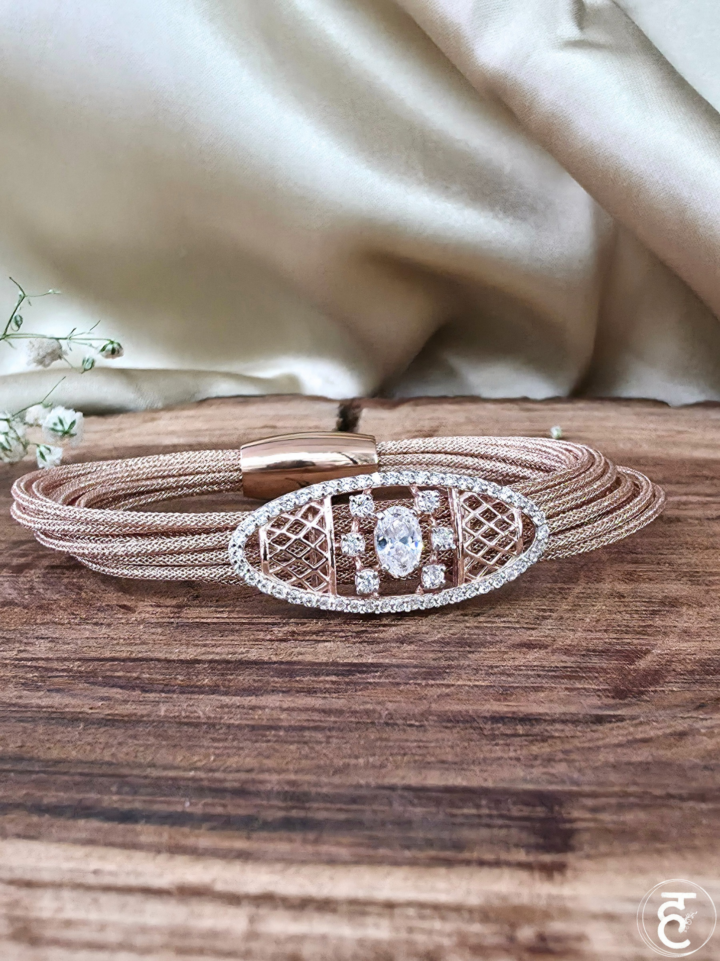 Ivory Radiance Strap Bracelet
