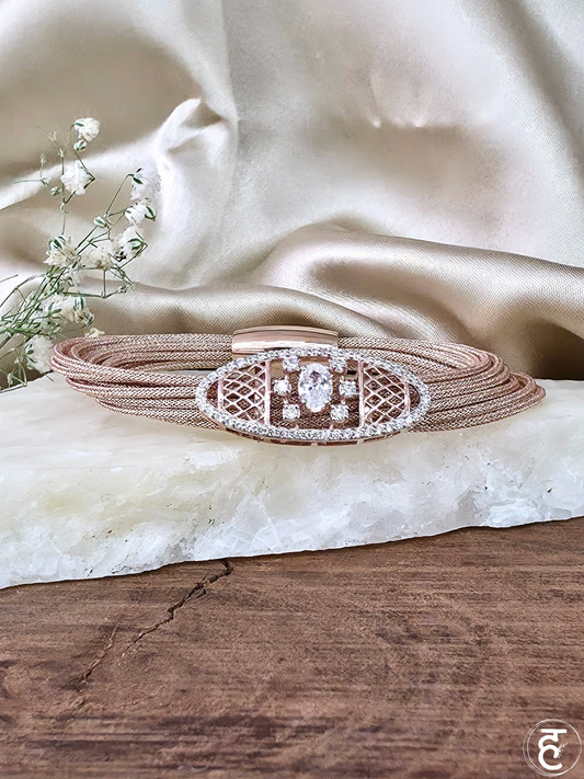 Ivory Radiance Strap Bracelet