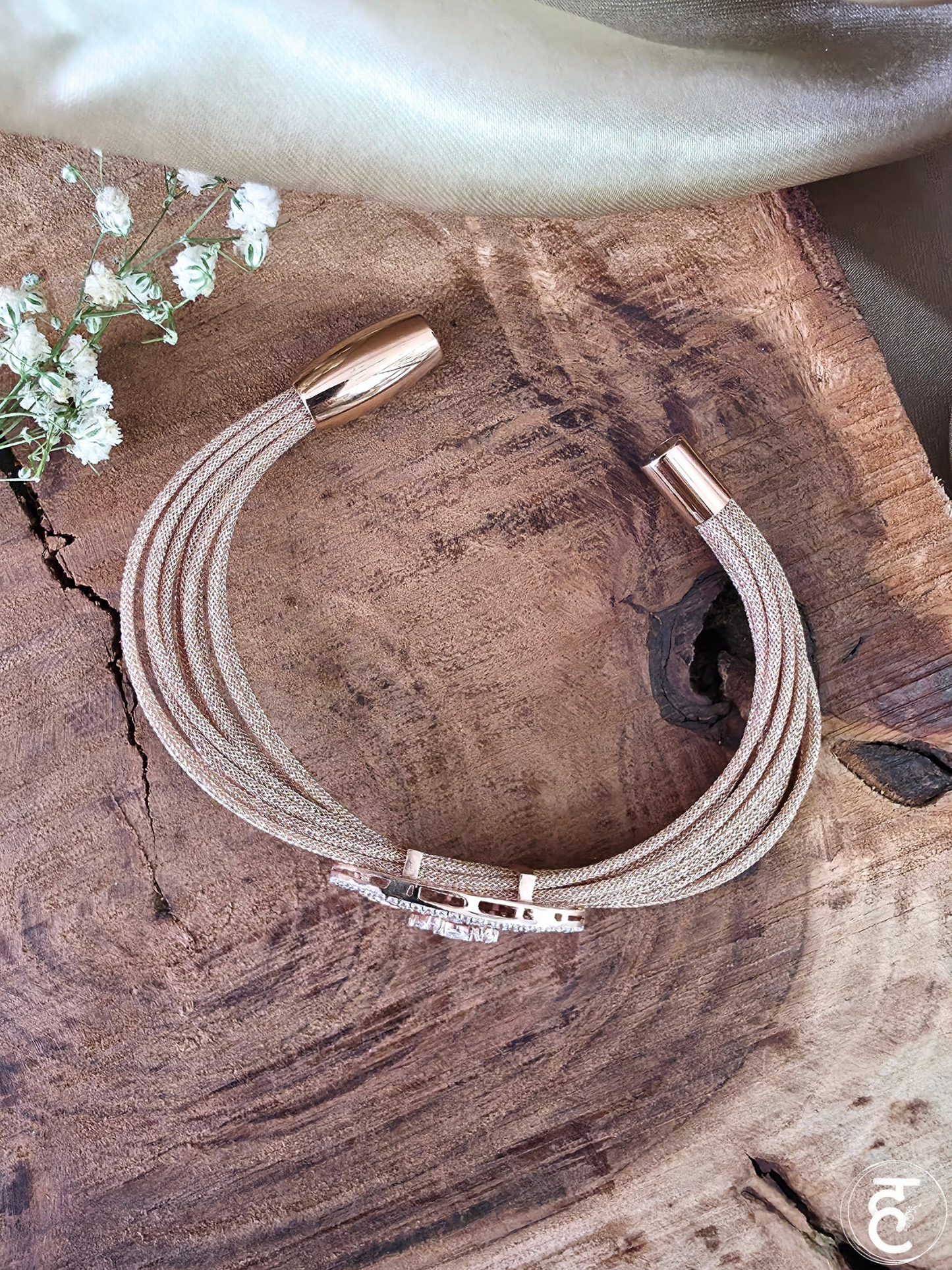Ivory Radiance Strap Bracelet