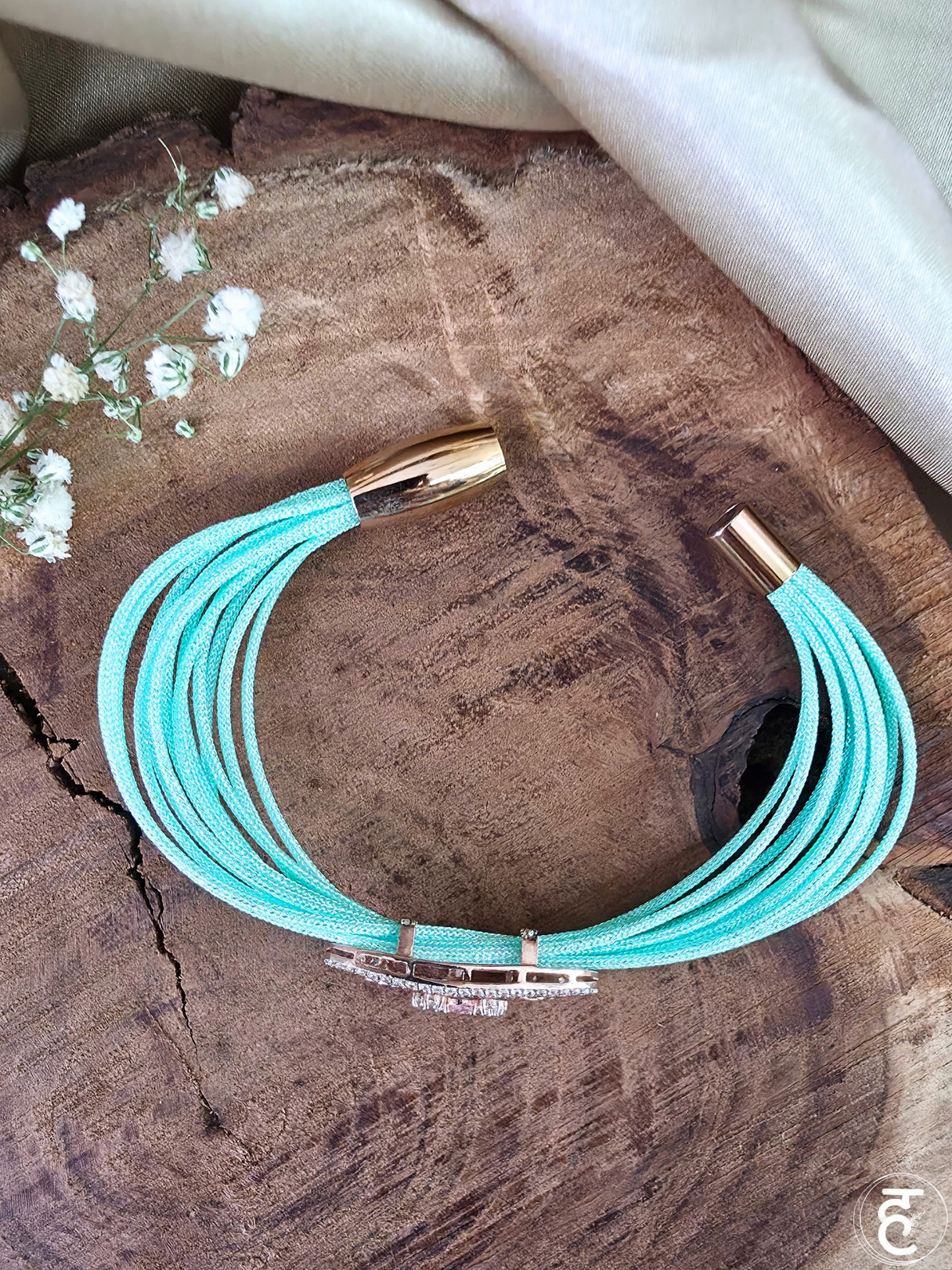 Blush Aura Strap Bracelet