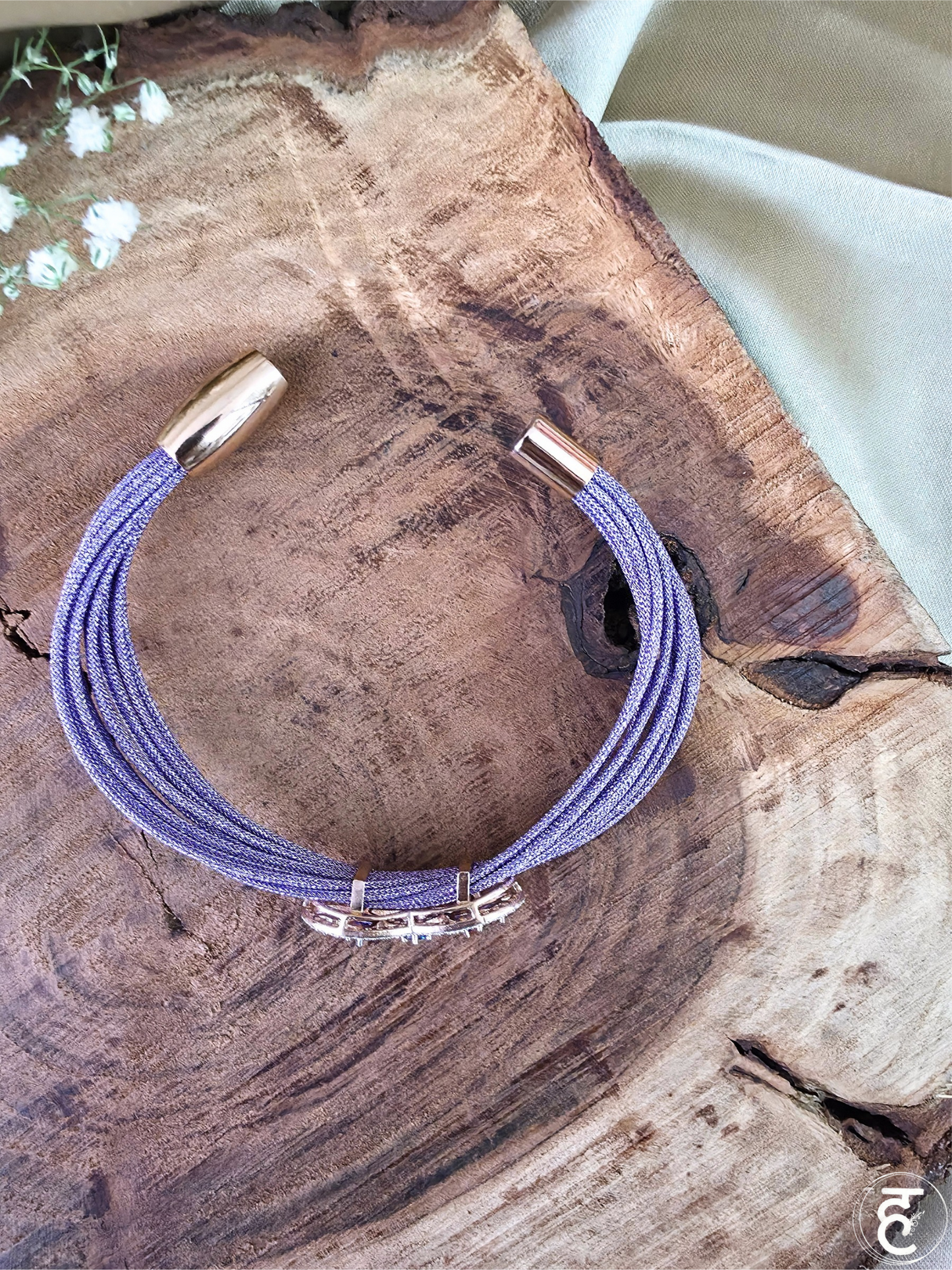Twilight Blossom Strap Bracelet