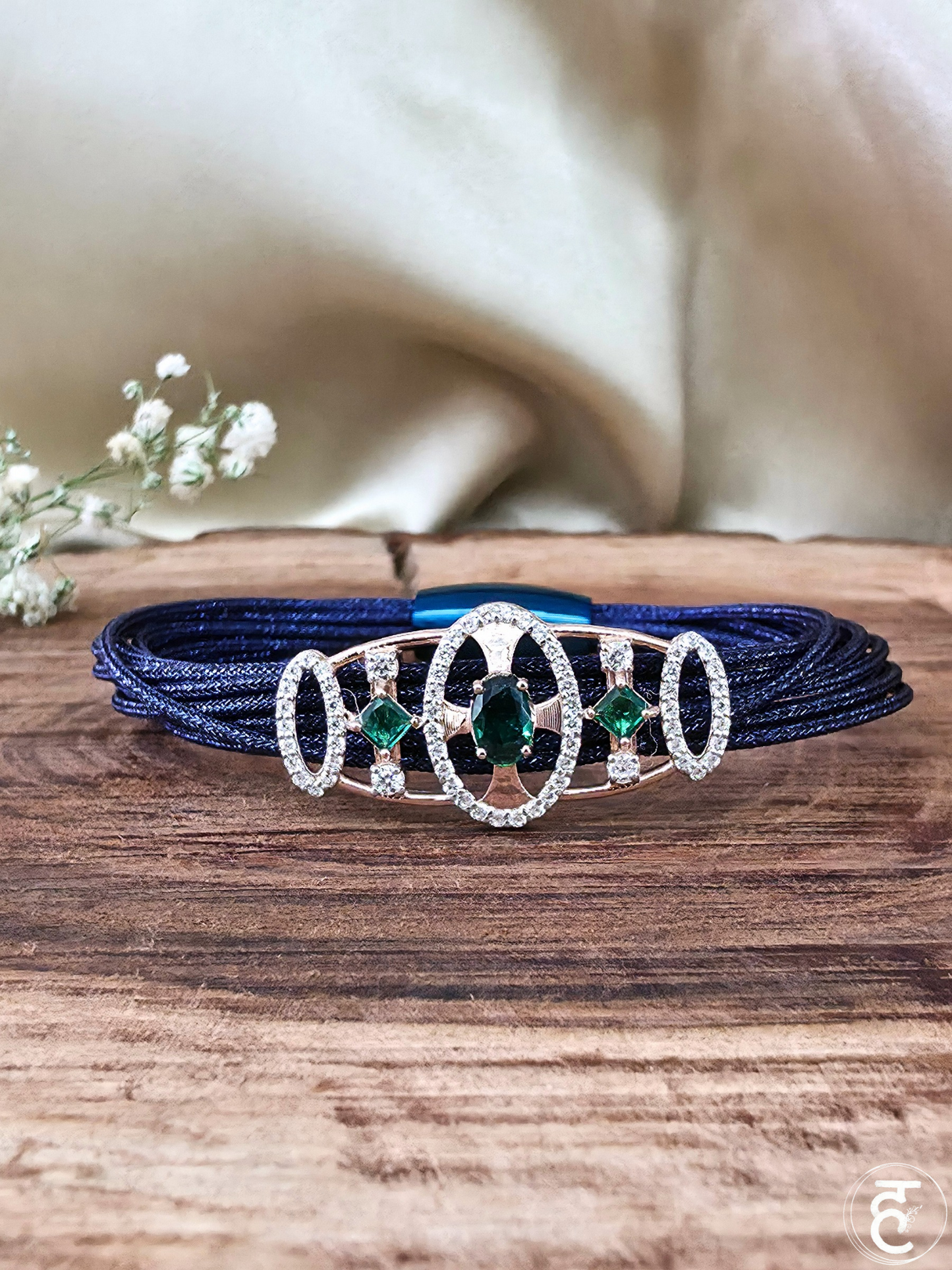 Emerald Eclipse Strap Bracelet