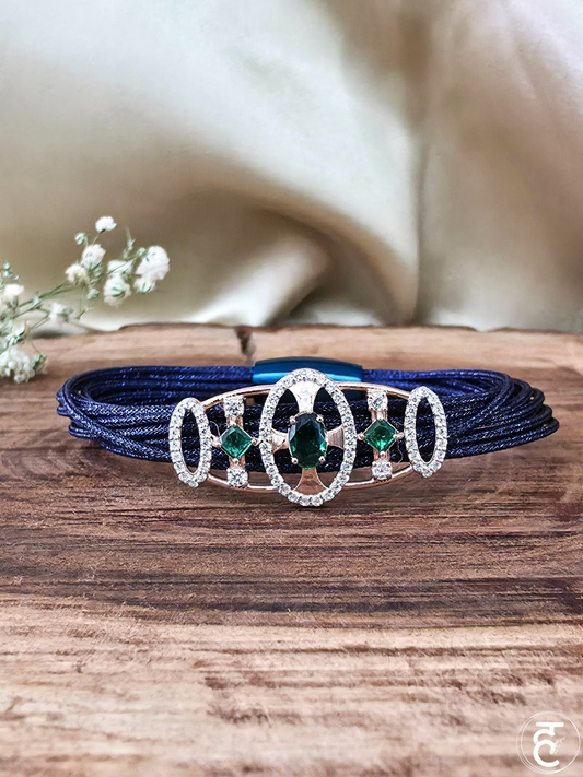 Emerald Eclipse Strap Bracelet