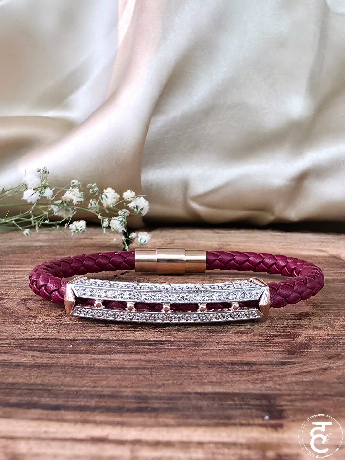 Crimson Arc Bracelet