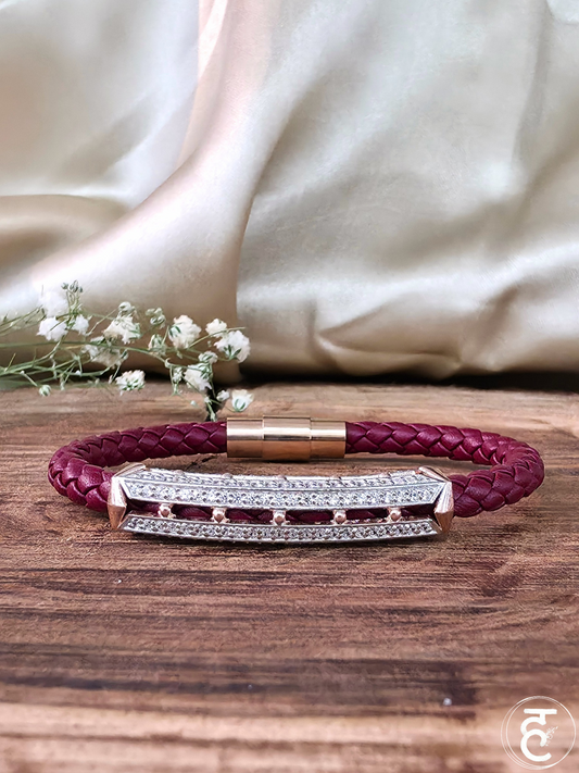 Crimson Arc Bracelet
