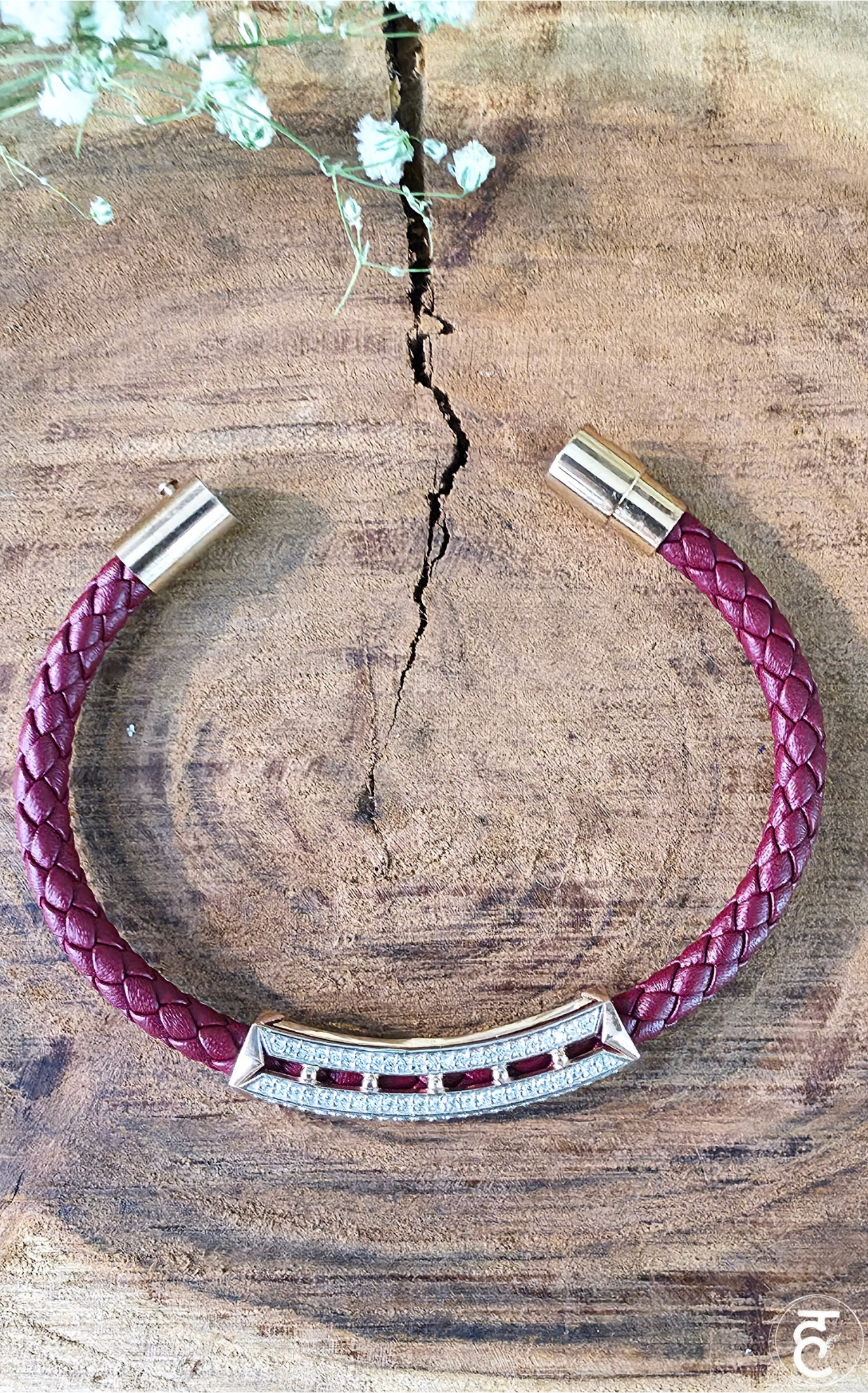Crimson Arc Bracelet