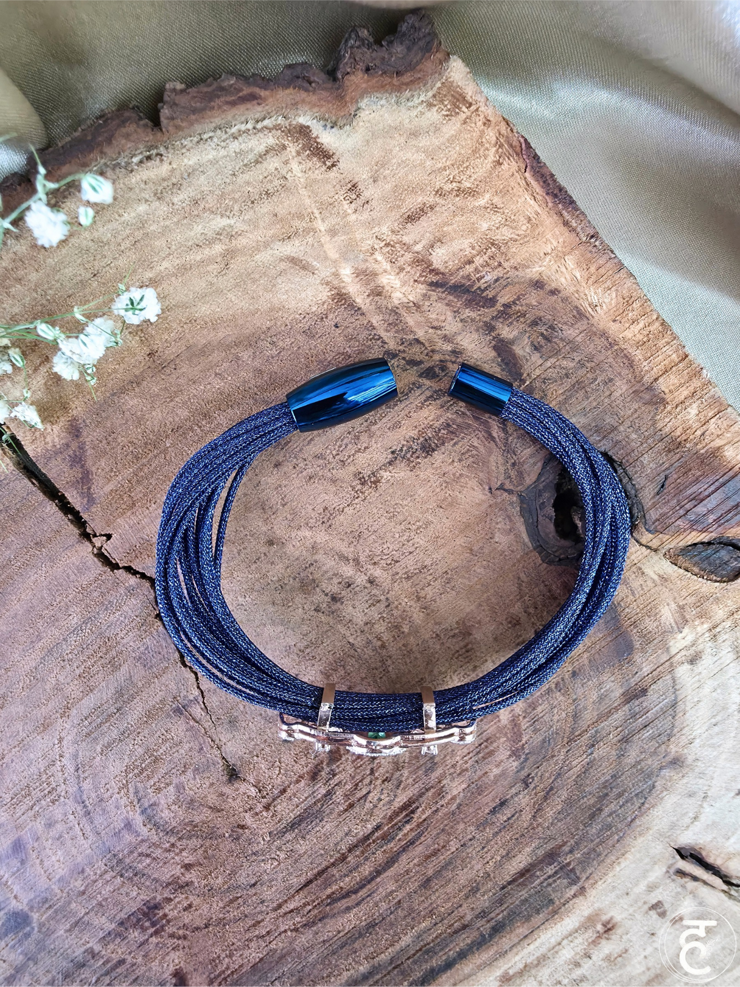 Emerald Eclipse Strap Bracelet