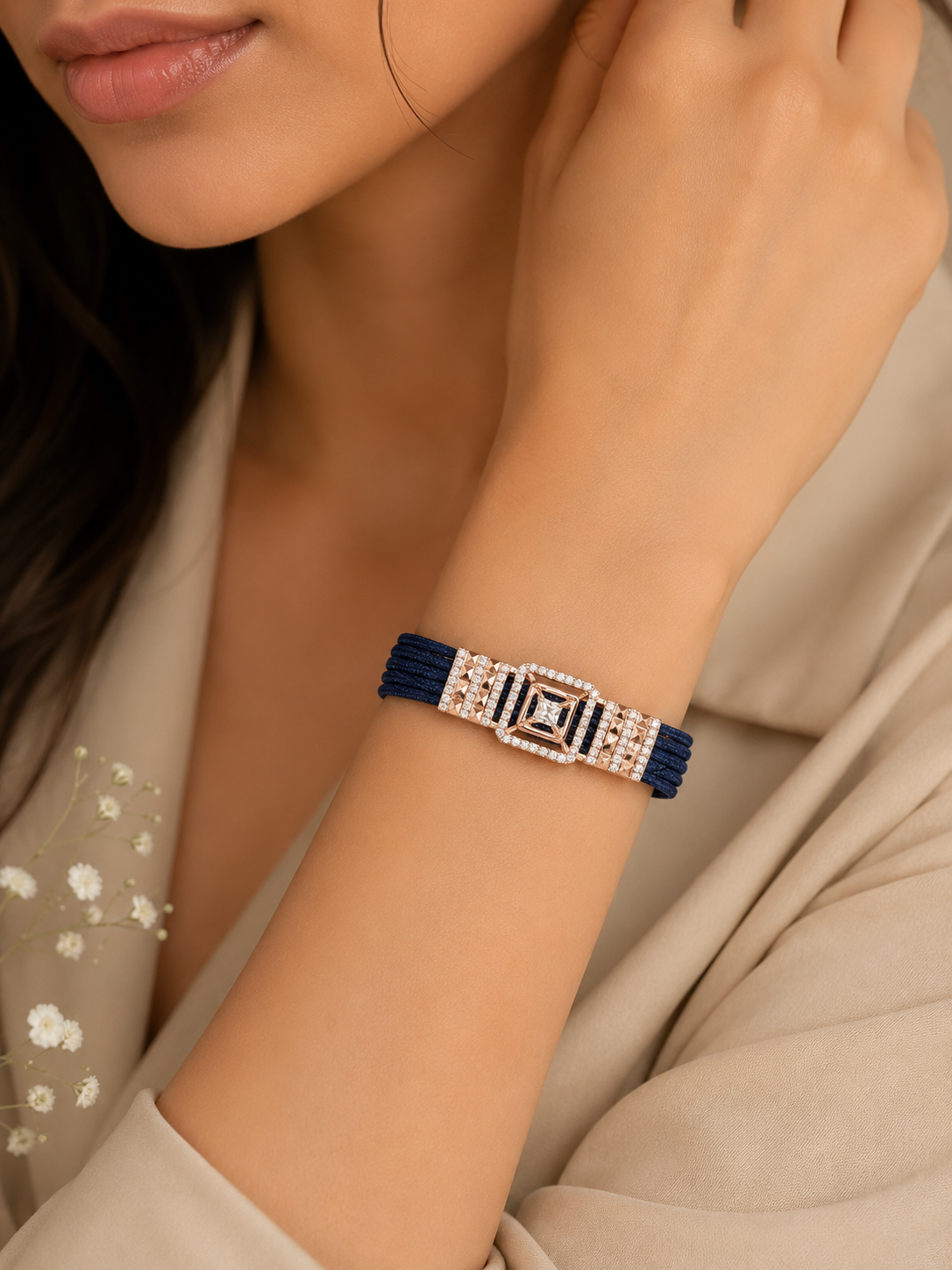 Midnight Prism Strap Bracelet