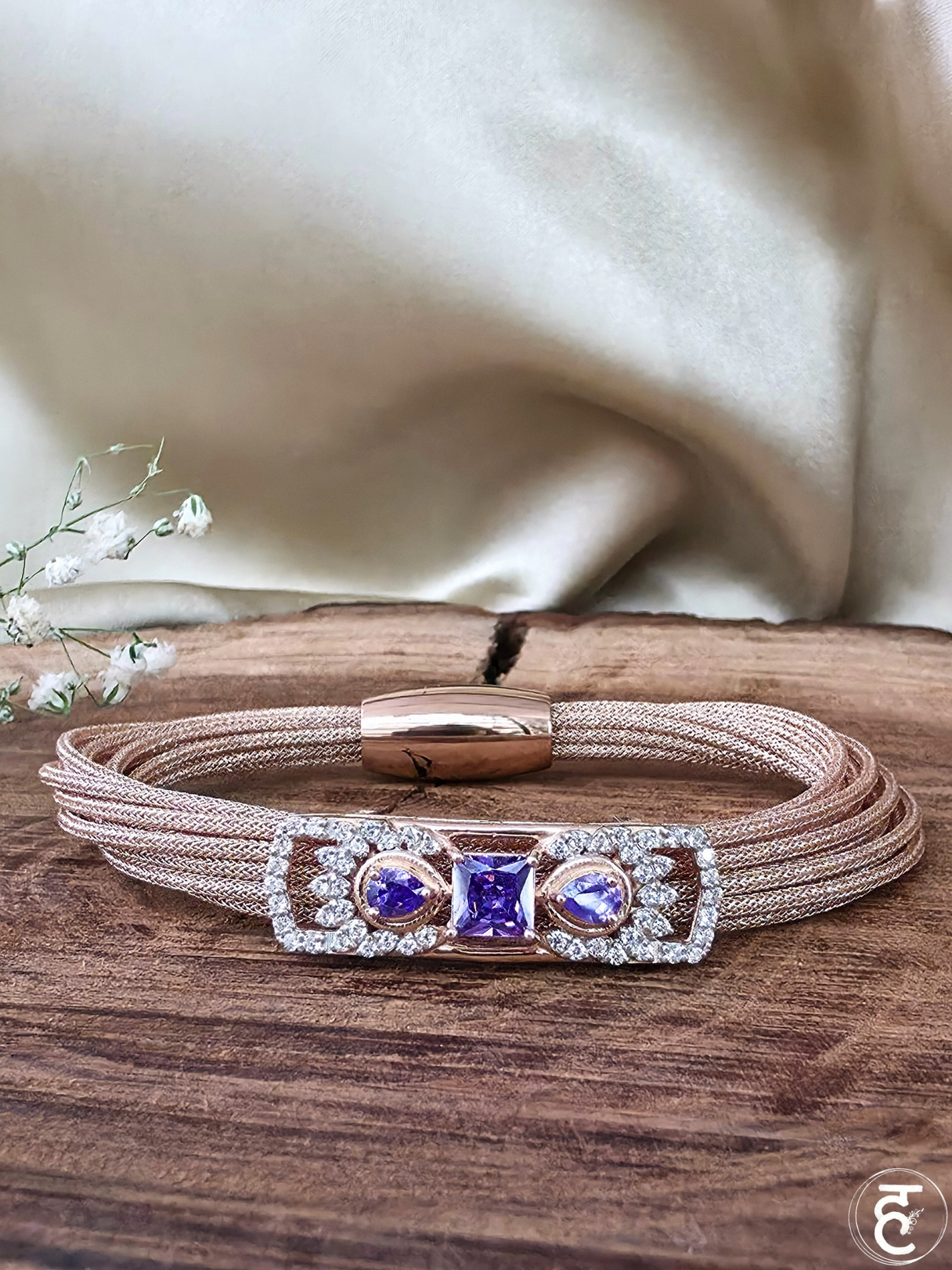 Amethyst Grace Strap Bracelet