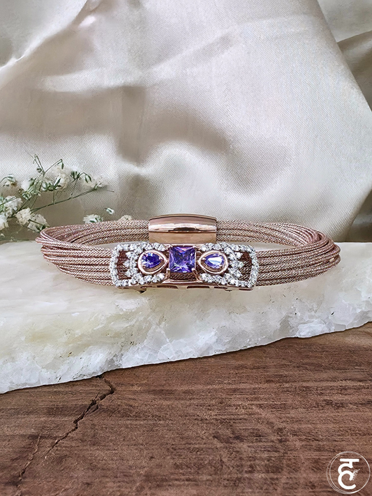 Amethyst Grace Strap Bracelet