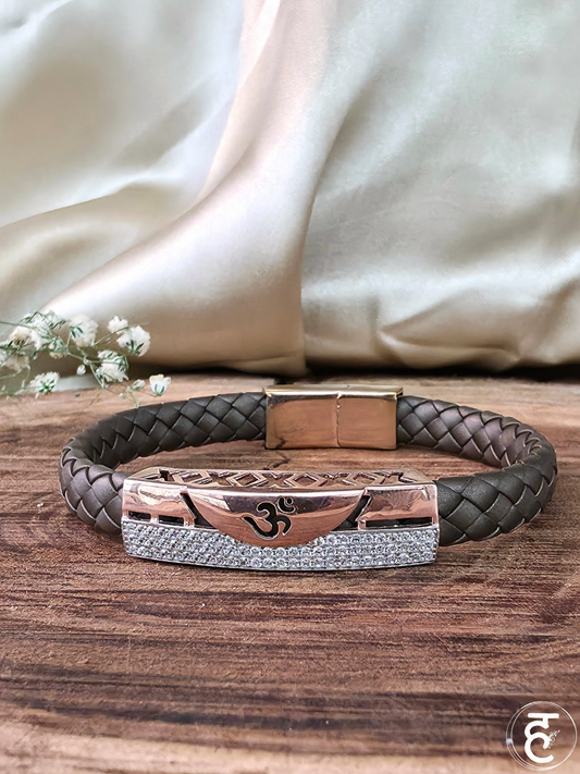 Sacred Om Strap Bracelet
