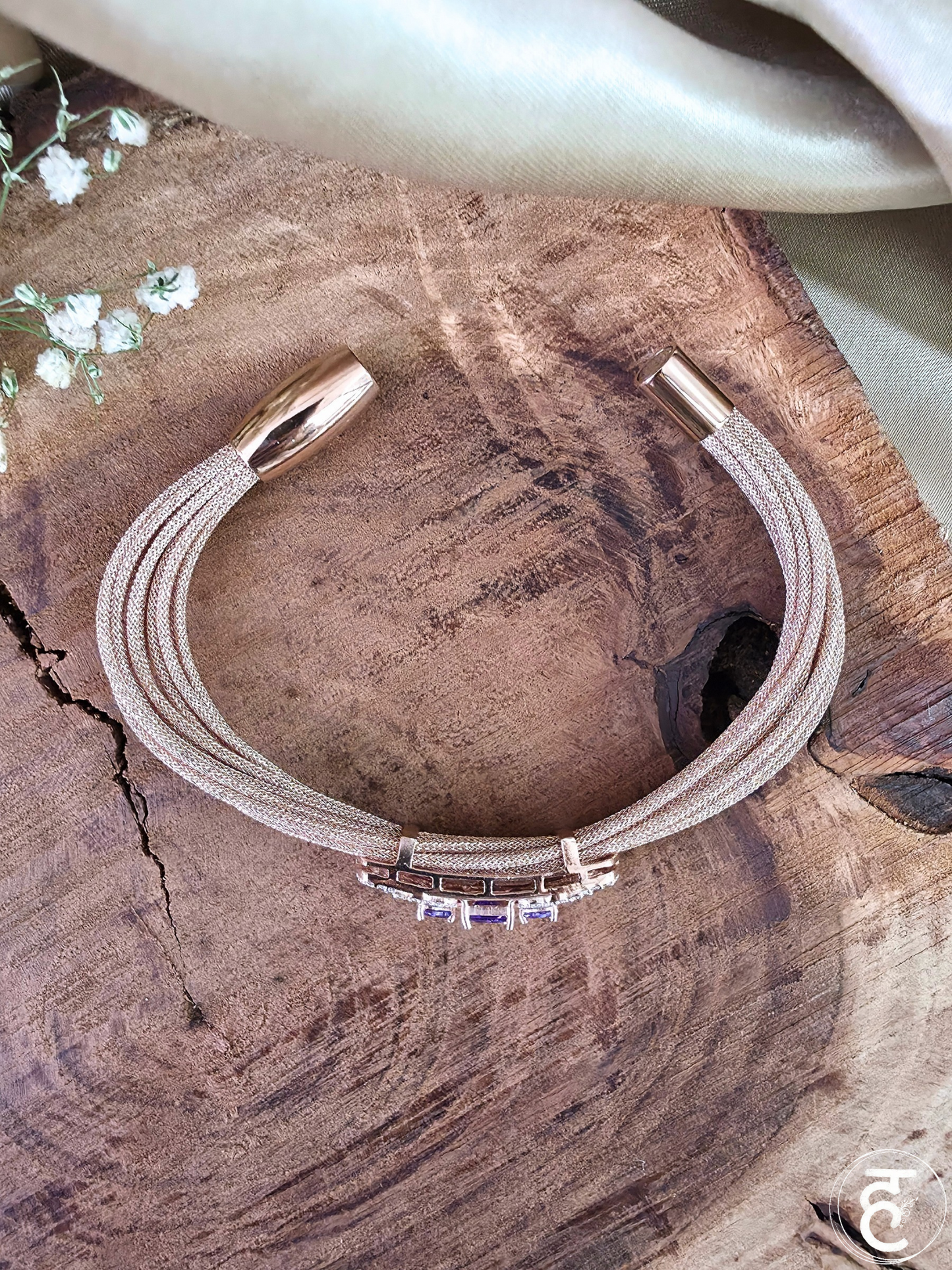 Amethyst Grace Strap Bracelet