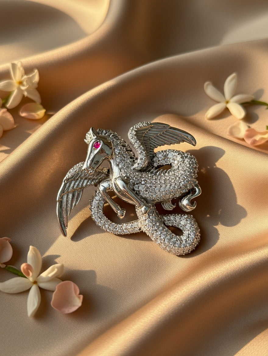 Handcrafted Oxidised Silver Brooches & Lapel Pins