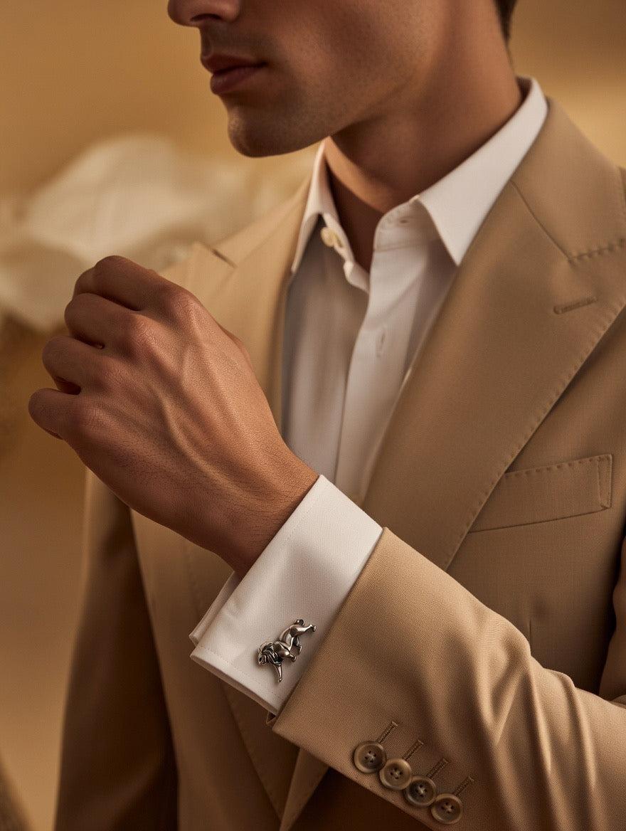 Royal Lion Silver Cufflinks