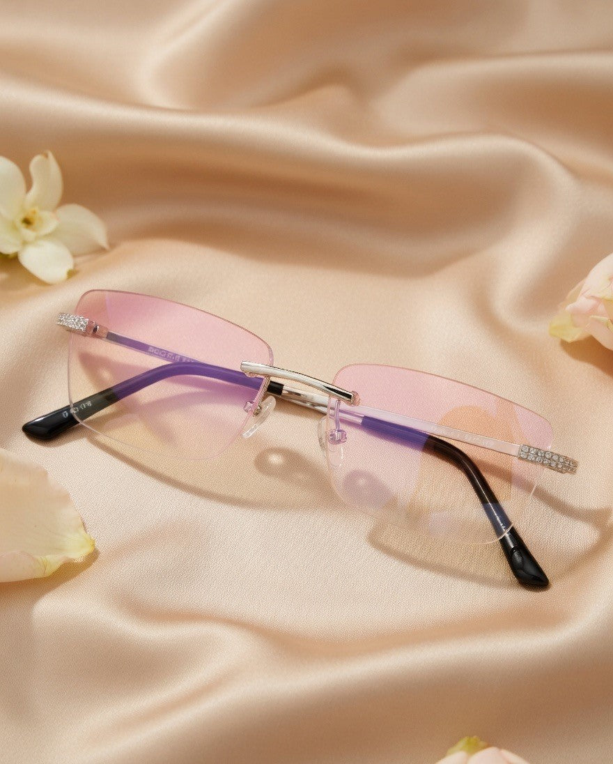 Handcrafted Oxidised Silver Eyeglass Frame
