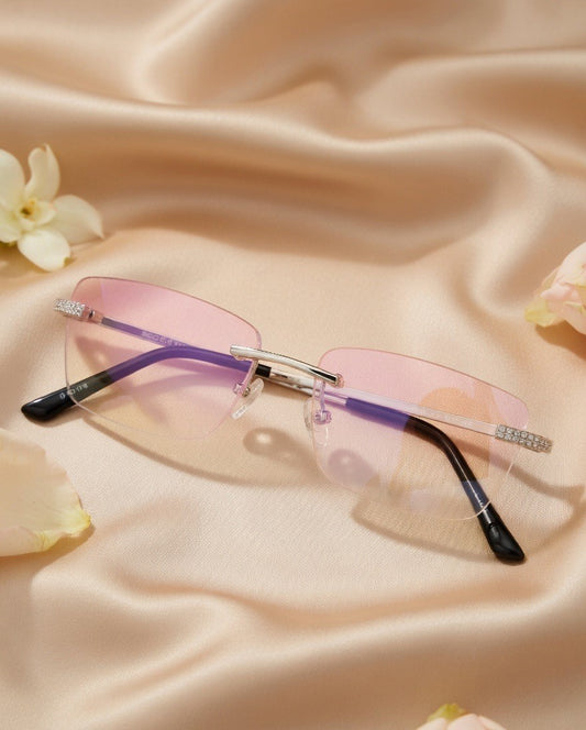 Handcrafted Oxidised Silver Eyeglass Frame