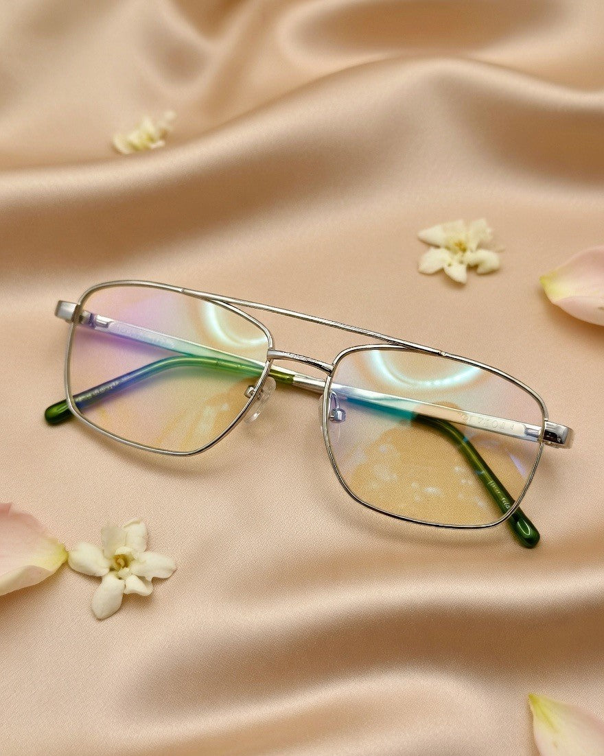 Handcrafted Oxidised Silver Eyeglass Frame