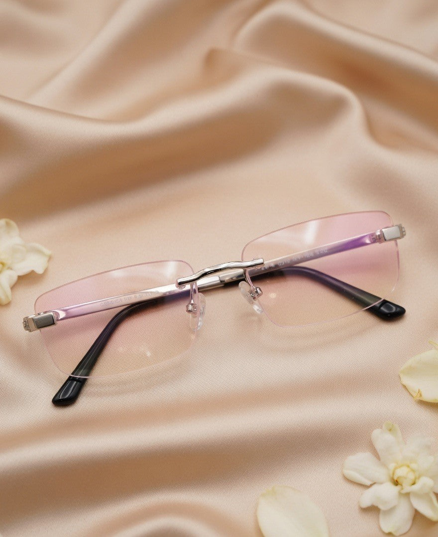 Handcrafted Oxidised Silver Eyeglass Frame