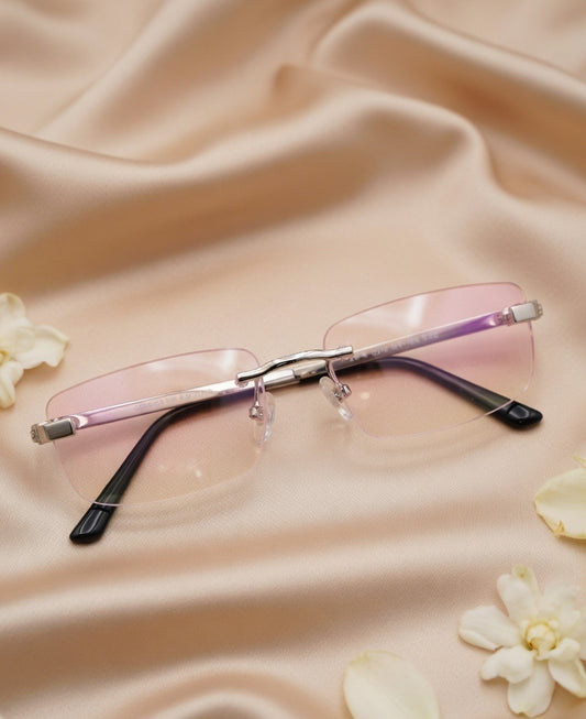 Handcrafted Oxidised Silver Eyeglass Frame