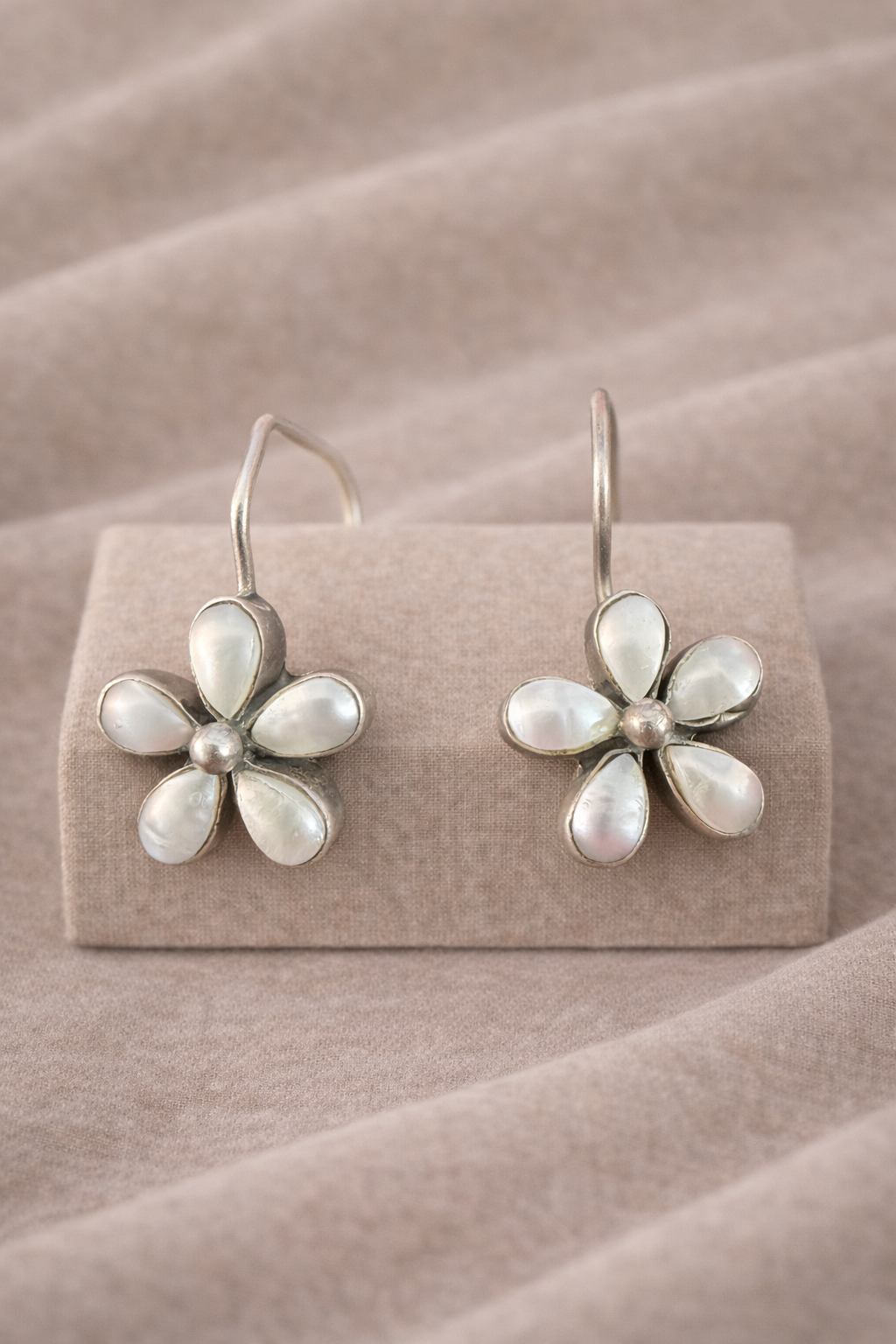 Handcrafted Oxidised Silver Earrings