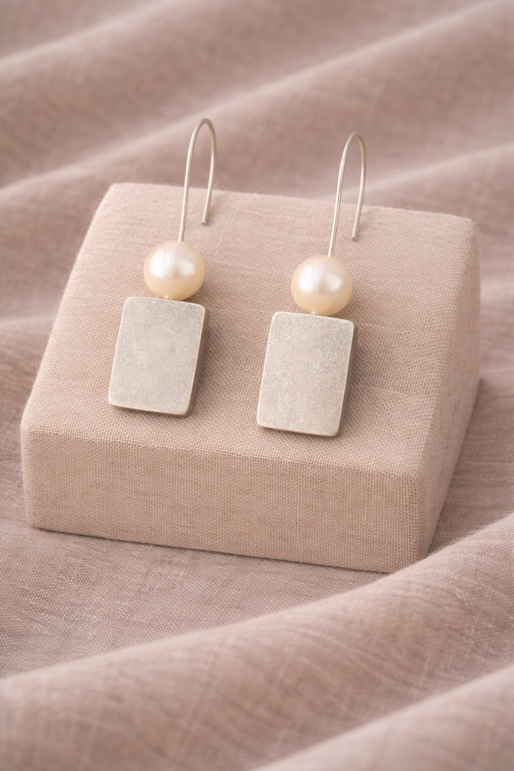 Handcrafted Oxidised Silver Earrings