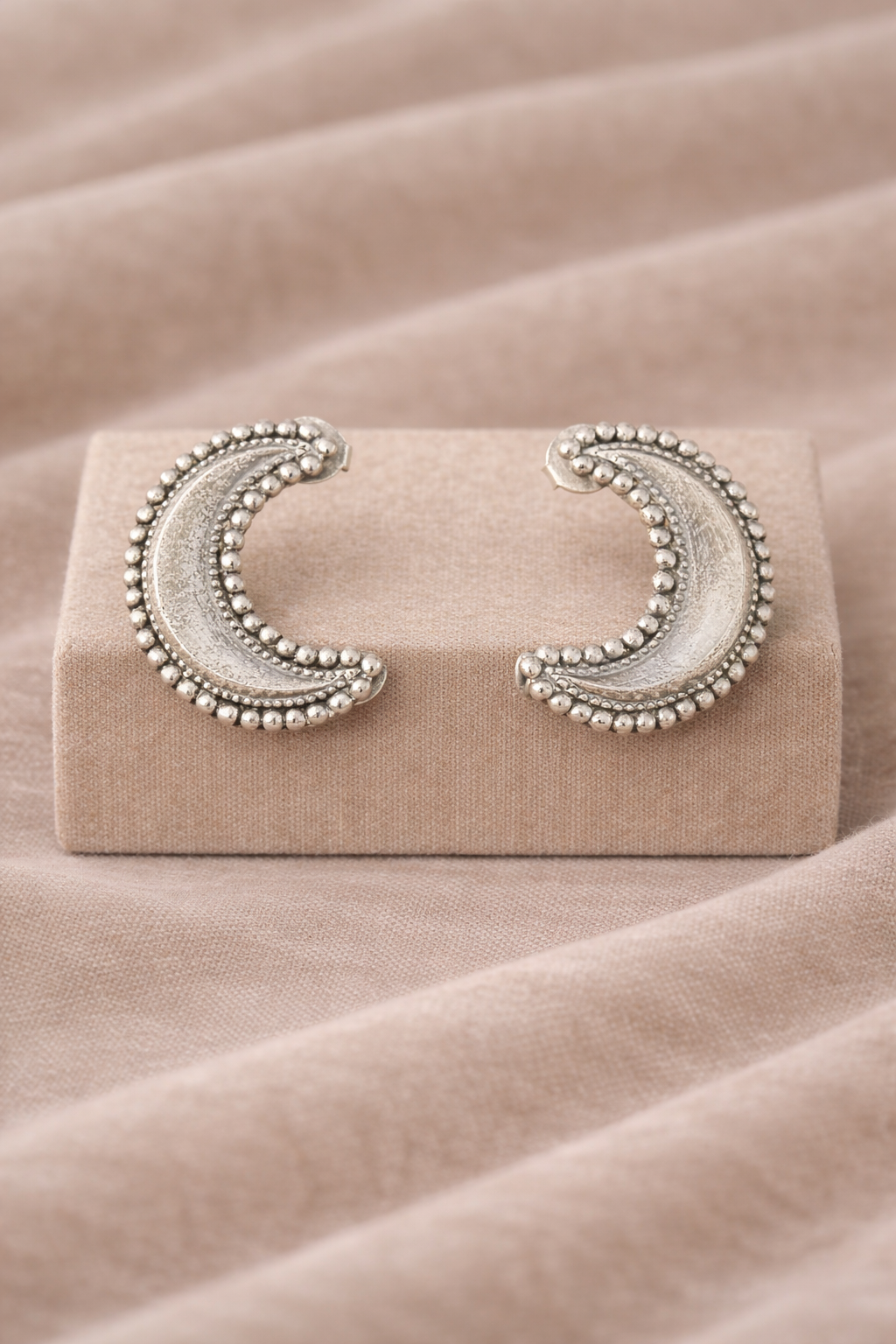Handcrafted Oxidised Silver Earrings