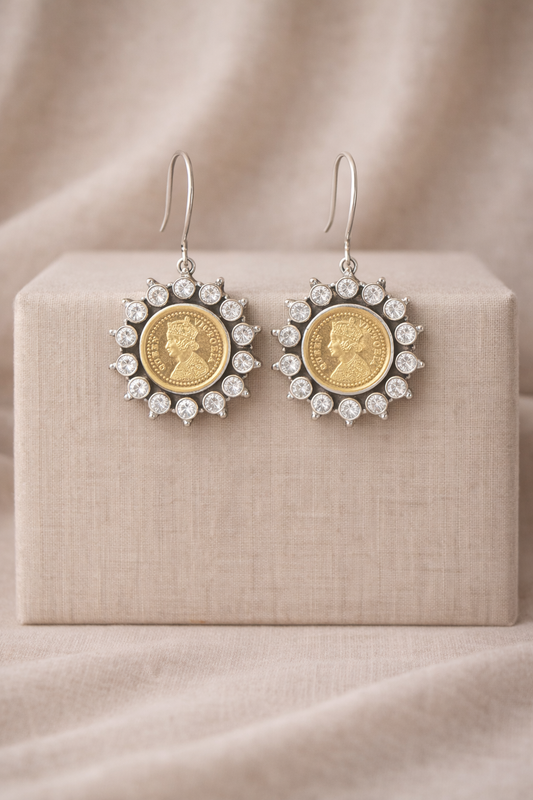 Handcrafted Oxidised Silver Earrings