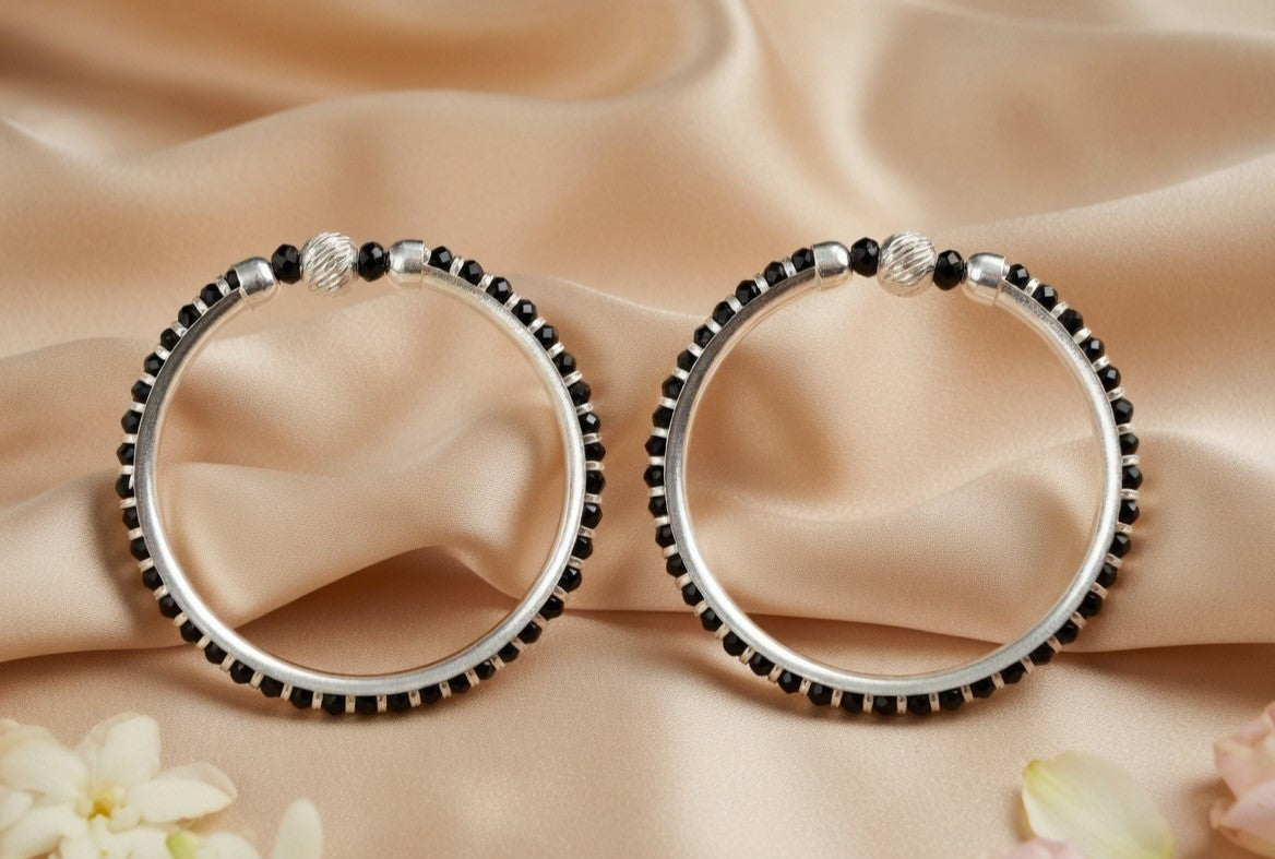 Handcrafted Oxidised Silver Child Bracelets