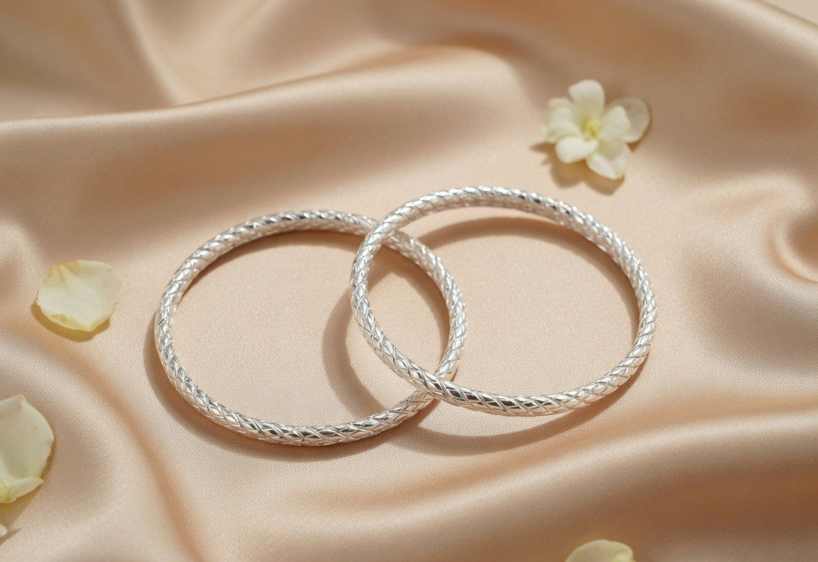 Handcrafted Oxidised Silver Child Bracelets