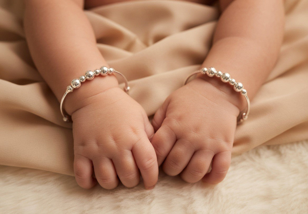 Handcrafted Oxidised Silver Child Bracelets