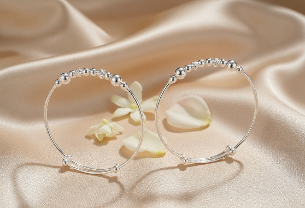 Handcrafted Oxidised Silver Child Bracelets