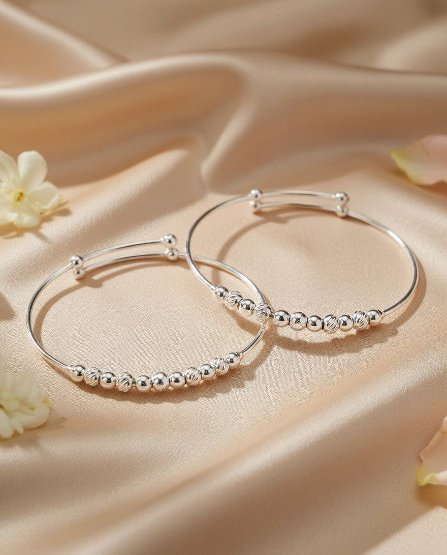 Handcrafted Oxidised Silver Child Bracelets