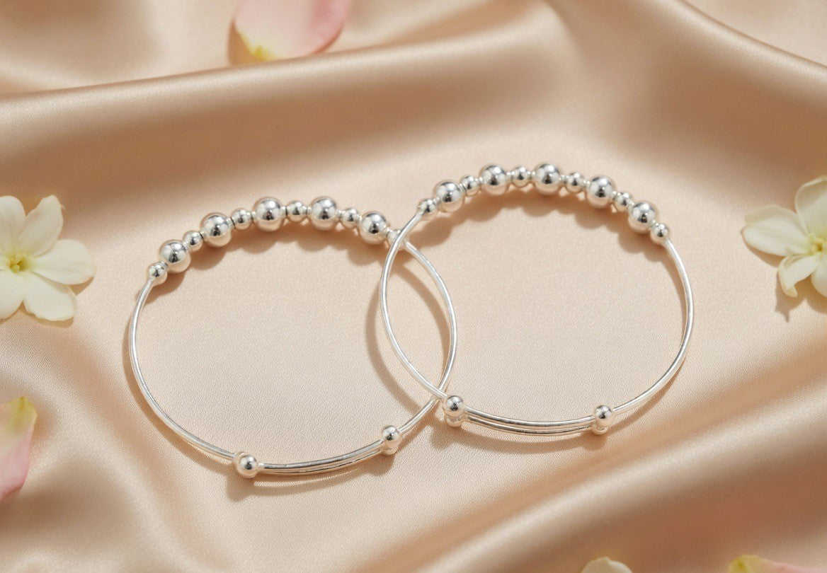 Handcrafted Oxidised Silver Child Bracelets