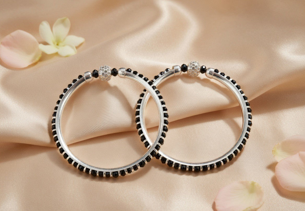 Handcrafted Oxidised Silver Child Bracelets