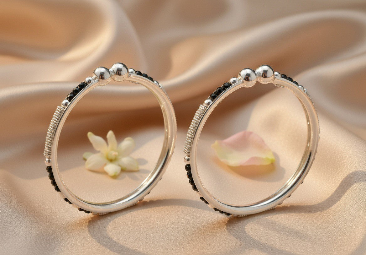 Handcrafted Oxidised Silver Child Bracelets
