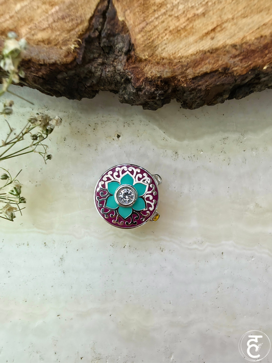 Floral Aura Button Covers
