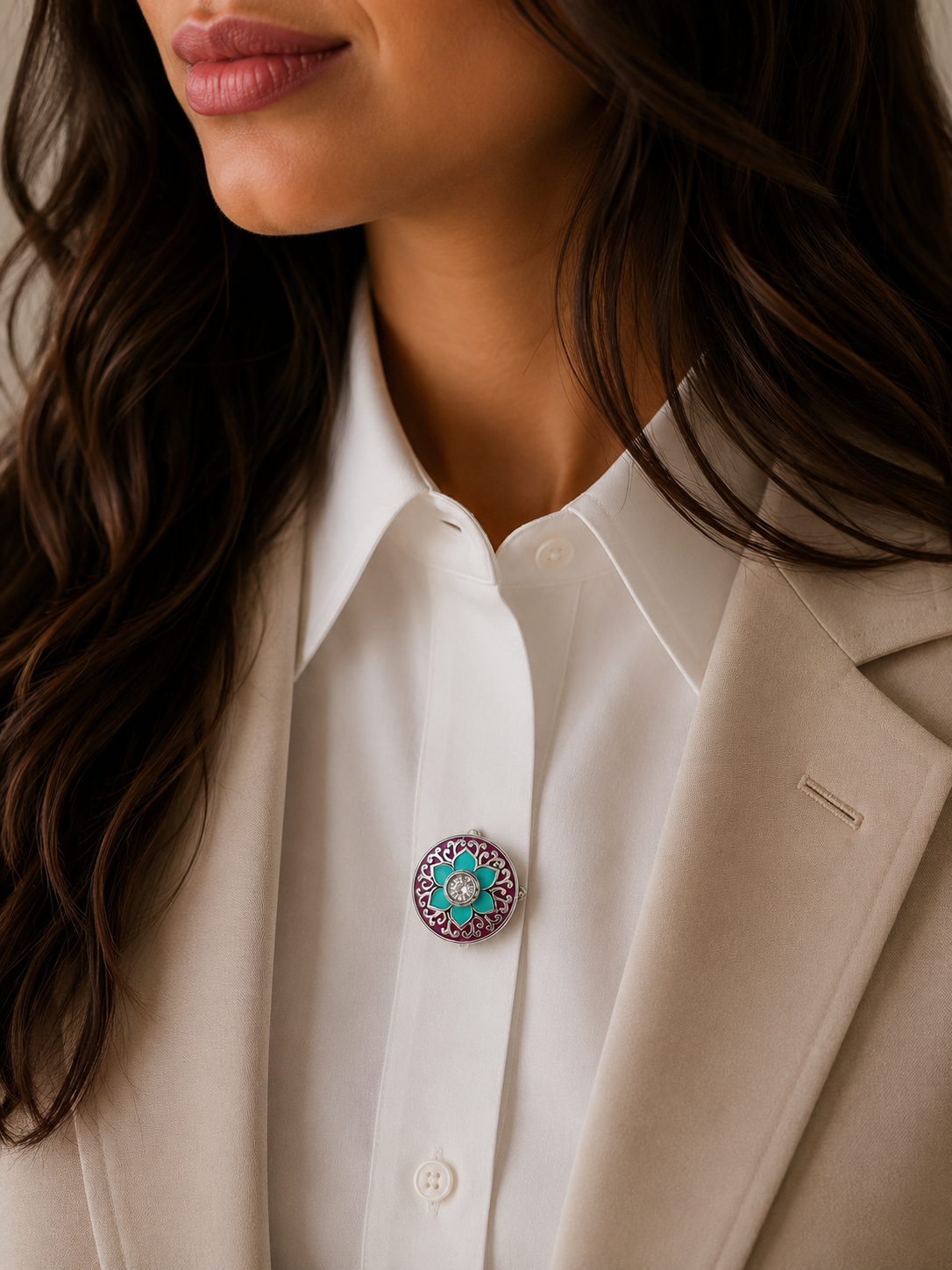 Floral Aura Button Covers