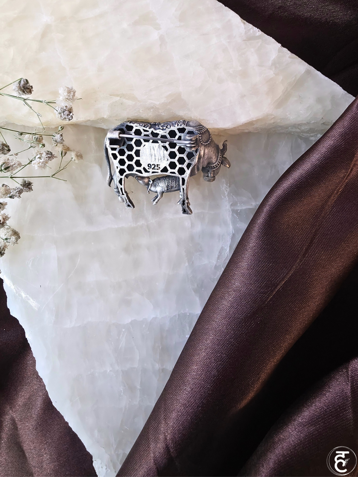 Kamadhenu Brooch