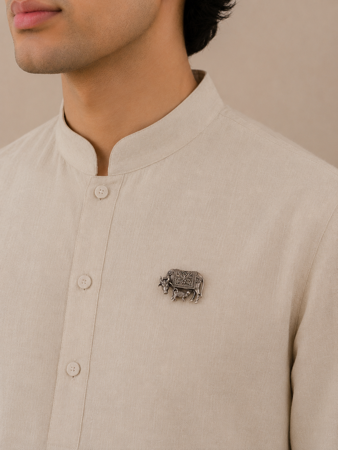 Kamadhenu Brooch