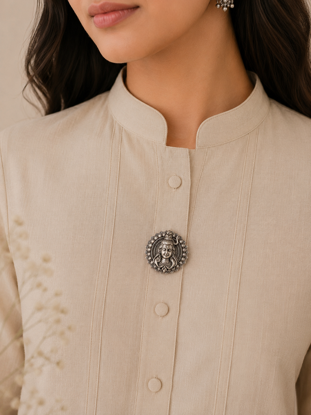 Mahadev Aura Button Cover